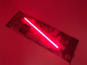 FOLIATEC LED Stab 36cm / 23 LED in rot mit transparentem drehbarem Gehäuse 12V
