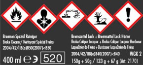 Foliatec Bremssattel Lack Set in toxic green (giftgrün) ausreichend für 4 Bremssättel