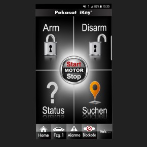 PEKATRONIC "PEKASAT iKey" GSM/GPS/GPRS Ortungsalarmsystem