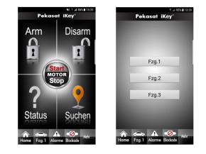 PEKATRONIC SNAPPER CAN BUS Alarmsystem inkl. 2-Zonen-Schocksensor & PEKASAT iKey (12V)