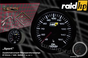 raid hp Zusatzinstrument 52mm Öltemperaturanzeige Serie Sport