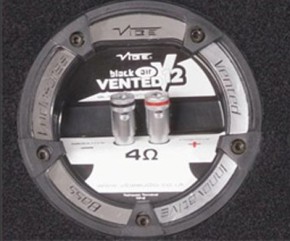 Vibe BlackAir Vented 12" (30cm) passive Subwooferkiste Max.Power 1600W "Black Edition"