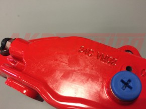 V-MAXX Bremssattel in ROT einzelnd passend für alle V-MAXX Big Brake Kits 330mm für Nummer 24C VM 02 (Austausch)